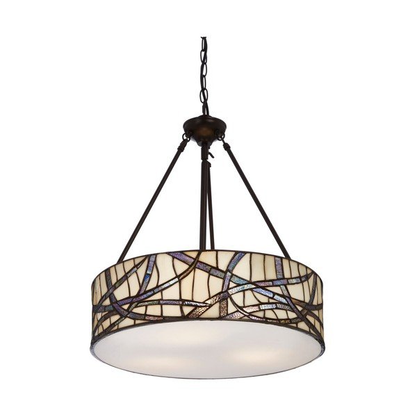 Metāla piekaramā lampa ar stikla abažūru ø 46 cm Waldorf – Premier Housewares-image-2