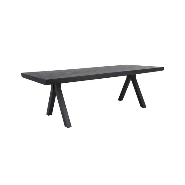 Melns ēdamgalds 100x240 cm Muden – Light & Living-image-2