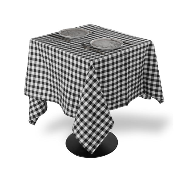 Kokvilnas galdauts 150x150 cm Gingham – Tiseco Home Studio