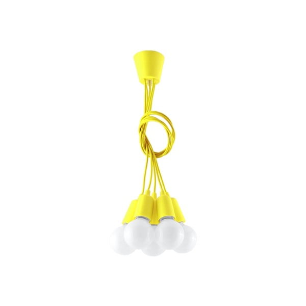 Dzeltena piekaramā lampa ø 25 cm Rene – Nice Lamps