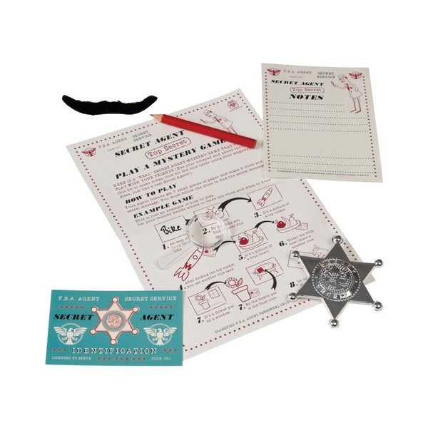 Spiegu komplekts ar nozīmīti Rex London Secret Agent-image-2