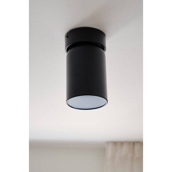 Melna metāla prožektora tipa lampa ar saliekamu konstrukciju/ar regulējamu spilgtumu ø 10,5 cm Ara – Jotex-image-3