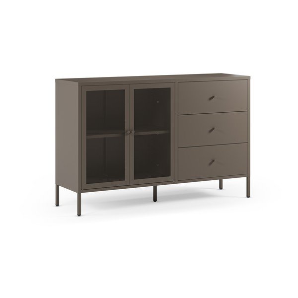 Pelēka metāla kumode 140x90x40 cm Fayna – Marckeric-image-3