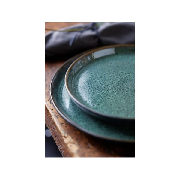 Zaļš/melns deserta akmensmasas šķīvis ø 21 cm Gastro Green/Black – Bitz-image-2
