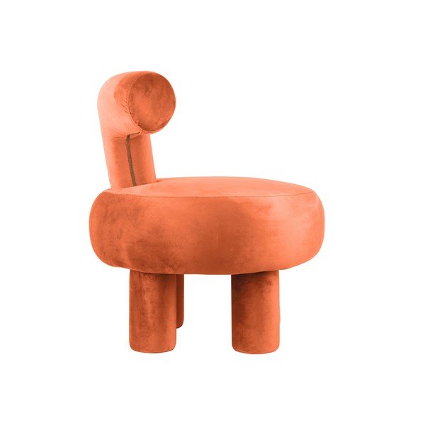 Oranžs samta atpūtas krēsls Abrazo – Leitmotiv-image-3