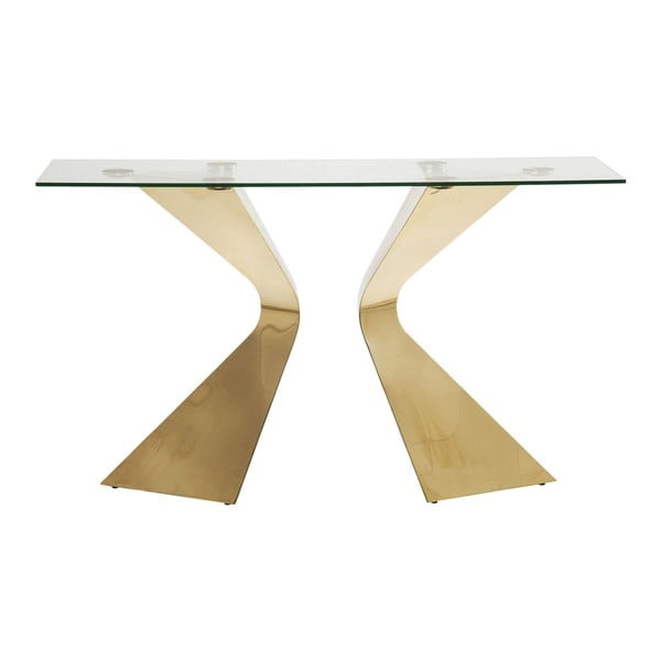 Konsoles galds ar zelta krāsas kājām Kare Design Gloria