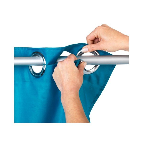 Benzīna zils dušas aizkars Wenko Comfort Flex, 180 x 200 cm-image-1