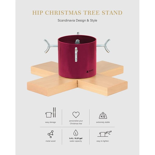 Ziemassvētku eglītes statīvs sudraba krāsā Tree Nest Hip-image-2