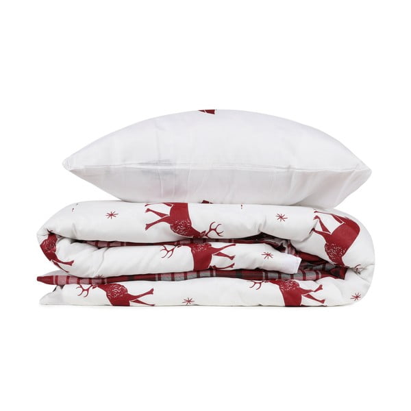 Divguļamā gultasveļa ar palagu un 2 spilvendrānām Mijolnir Geyik Claret Red, 200 x 220 cm-image-2