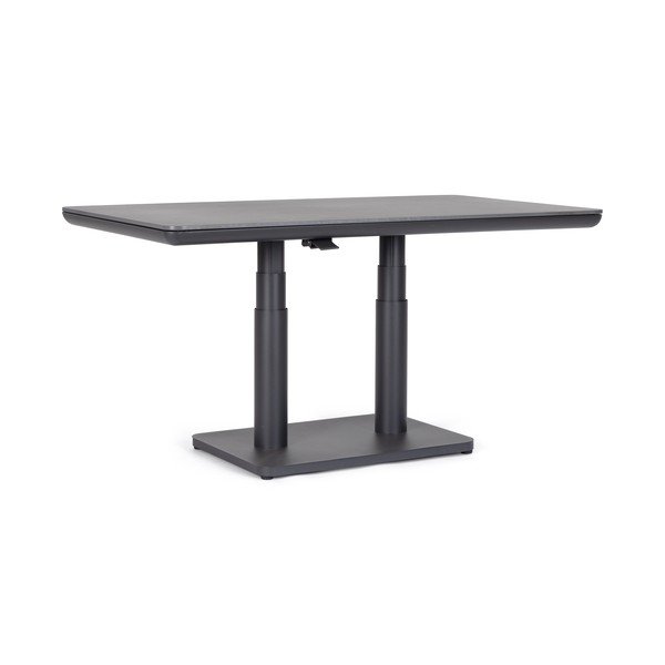 Alumīnija dārza ēdamgalds 80x140 cm Miguel – Bizzotto-image-3