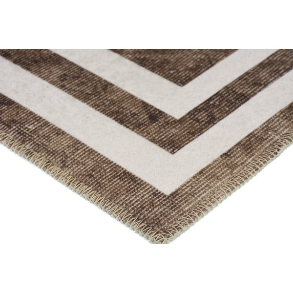 Brūns mazgājams paklājs 150x80 cm – Vitaus-image-2