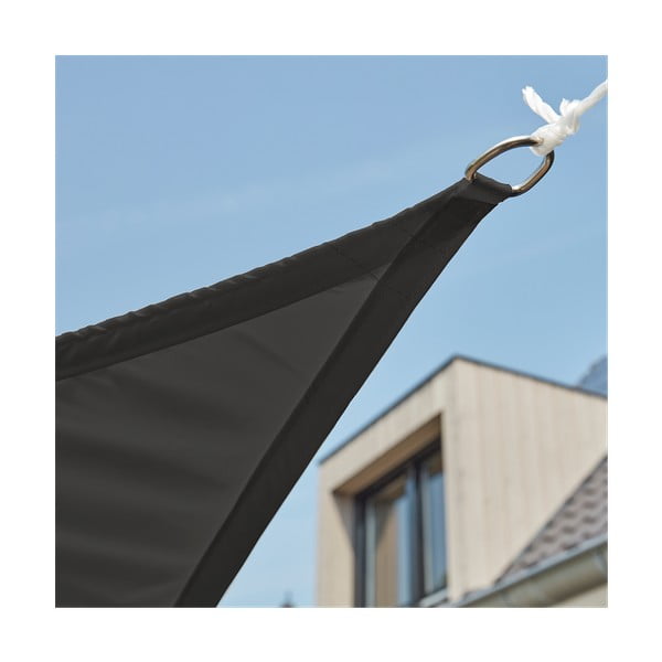 Pelēks kvadrātveida saules aizsardzības tents Livin 'Outdoor Como, 5 x 5 m-image-2