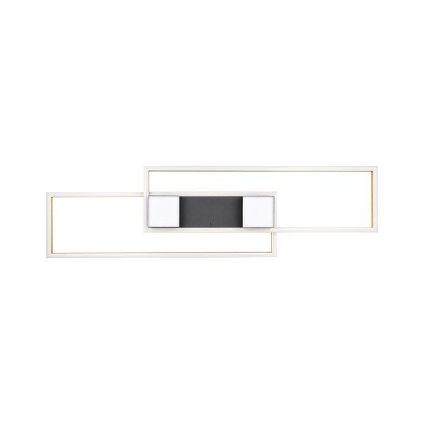 Melna/zelta krāsas LED griestu lampa ar tālvadību/ar regulējamu spilgtumu 28x100 cm Albany – Trio-image-3