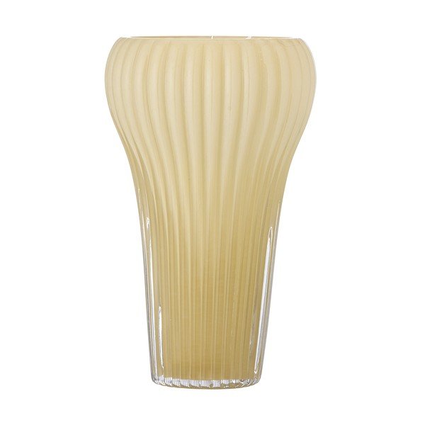 Gaiši dzeltena stikla rokām darināta vāze (augstums 28 cm) Averie – Bloomingville
