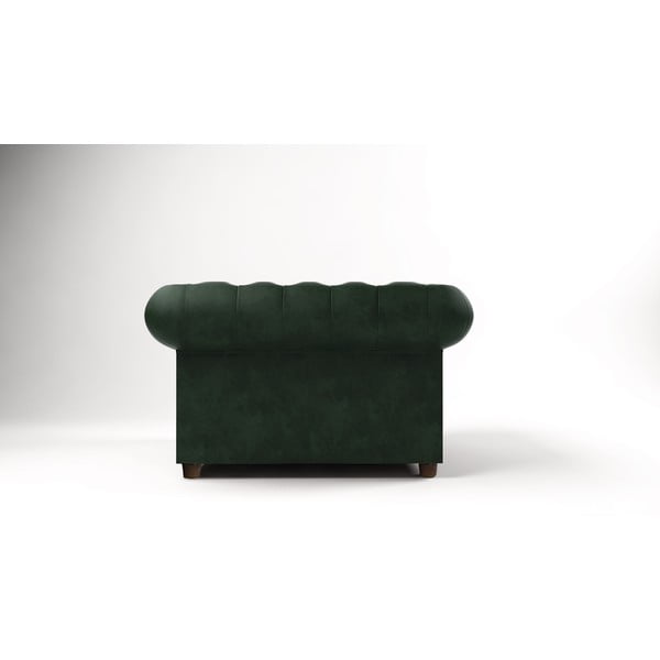 Tumši zaļš samta krēsls Cambridge – Ropez-image-2