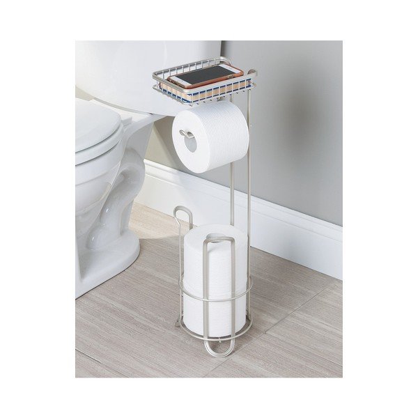 Tualetes papīra un tālruņa statīvs InterDesign York-image-2