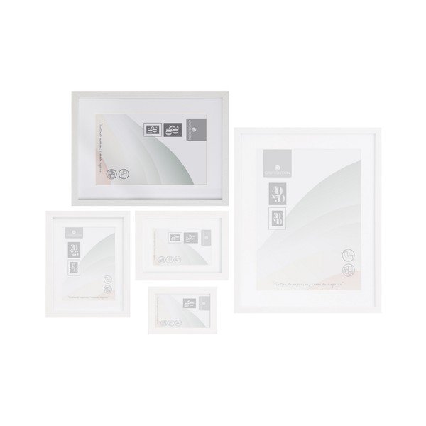 Balts piekarināms foto rāmis 32x42 cm Sencillo – Casa Selección-image-1