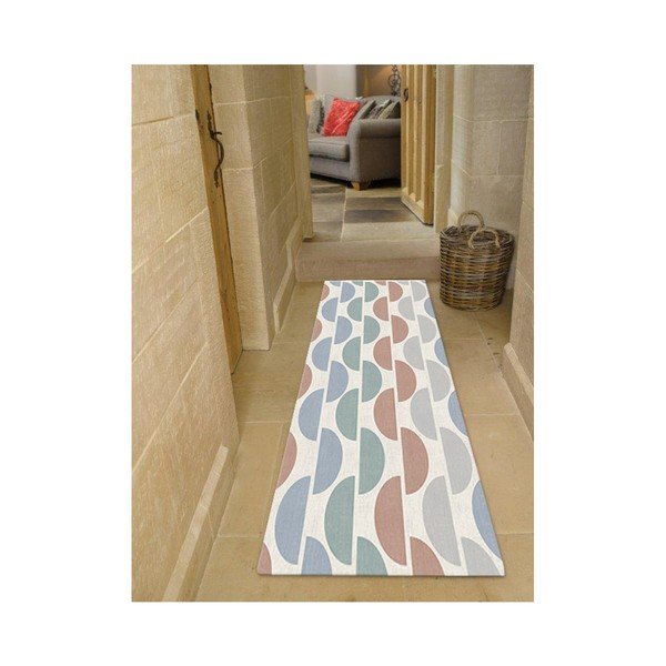 Floorita Halfmoon pelēki zils paklājs, 60 x 115 cm-image-4
