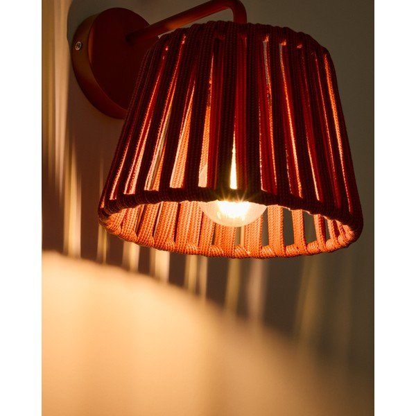 LED sienas āra gaismeklis ar saules baterijām (augstums 23 cm) Aldet – Kave Home-image-2