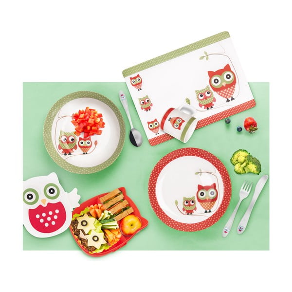 Sarkans/balts bērnu termoss 480 ml Sova – Orion-image-4