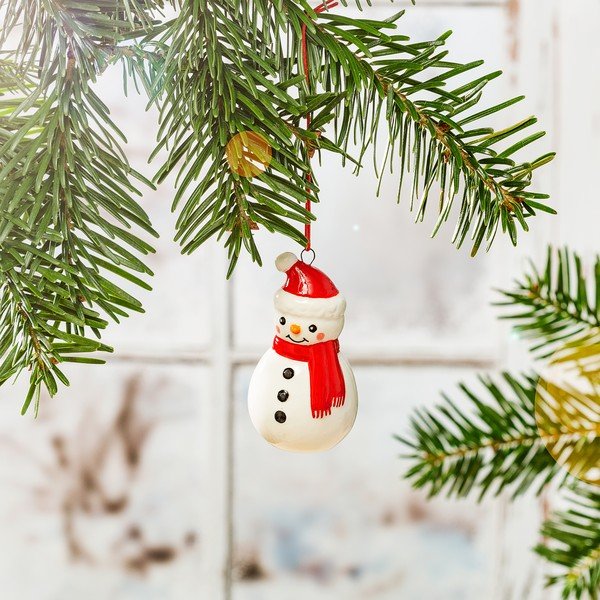 Akmens Ziemassvētku eglītes rotājums Snowman – Sass & Belle-image-1
