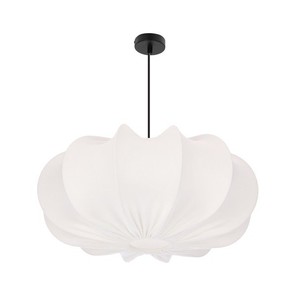 Balta piekaramā lampa ar auduma abažūru ø 52 cm Cafee – Candellux Lighting-image-2