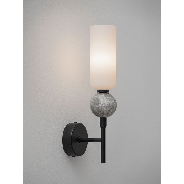 Matēti melna akmens sienas lampa Filomena – Nova Luce-image-2