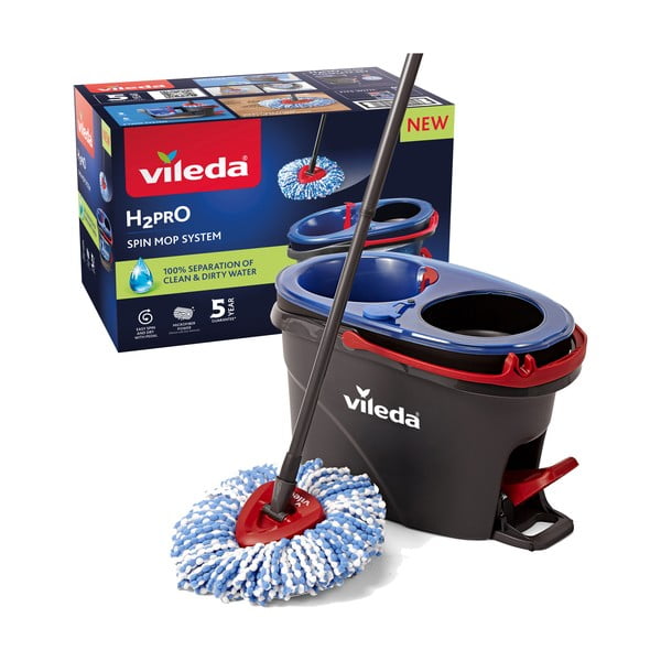 Rotējoša grīdas mazgāšanas slota ar spaini H2PrO – Vileda-image-3
