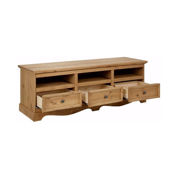 TV kumode no priedes masīvkoka Støraa Monty, platums 163 cm-image-1