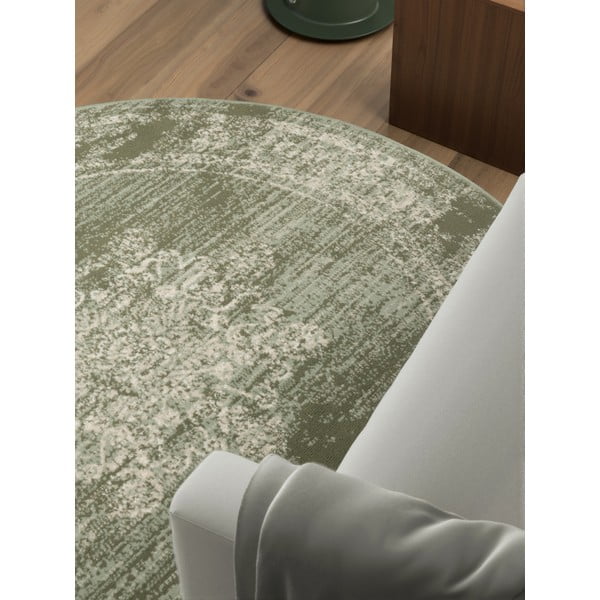 Zaļš apaļš paklājs ø 160 cm Gloria Lydia – Hanse Home-image-2