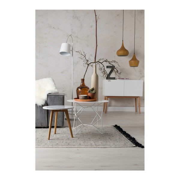 Žurnālgaldiņš ar akmens imitācijas virsmu Zuiver, ⌀ 40 cm-image-1