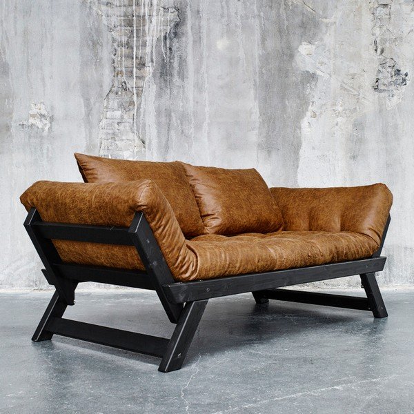 Dīvāns Karup Vintage Bebop Black/Cognac-image-3