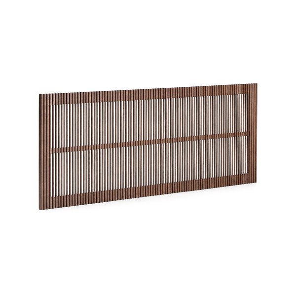 Tumša dabīga toņa oša masīvkoka gultas galvgalis 175x70 cm Beyla – Kave Home