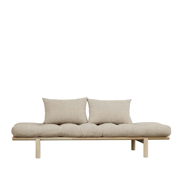 Bēšs lina dīvāns 200 cm Pace – Karup Design