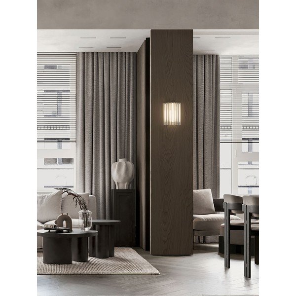 Misiņa krāsas stikla LED sienas lampa Nol – Nova Luce-image-1