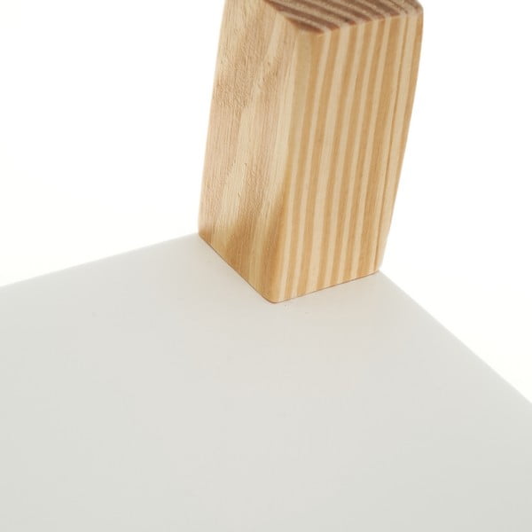 Balts bērnu grāmatu plaukts ar bīdāmām durvīm 70x77 cm – Casa Selección-image-1