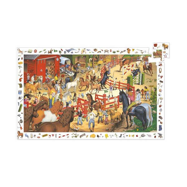 Bērnu puzle Djeco Observation Horses-image-3