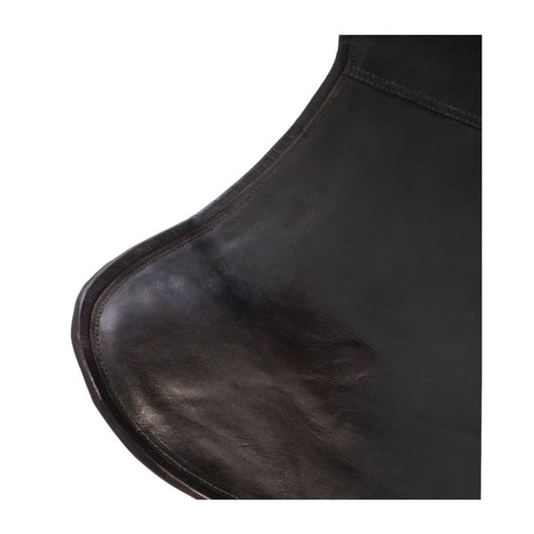 Melns ādas krēsls Sømcasa Farfalla-image-1