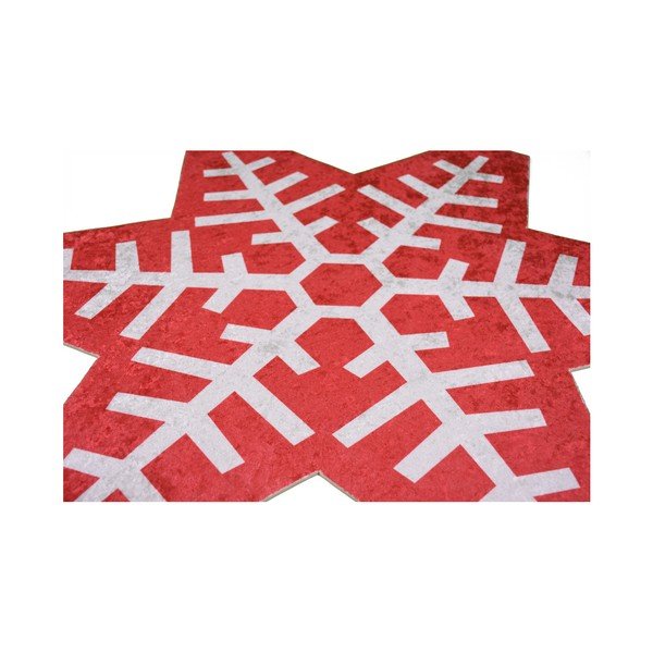 Sarkanbalts paklājs Vitaus Snowflake Special, 160 x 160 cm-image-2