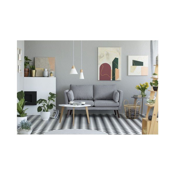 Gaiši pelēks 2 vietīgs dīvāns Mazzini Sofas Elena-image-2