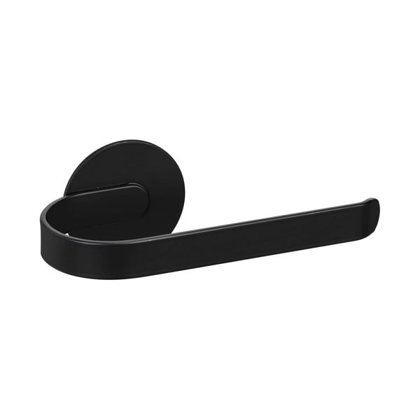 Matēti melns metāla pašlīmējošs tualetes papīra turētājs Bivio – Wenko-image-2