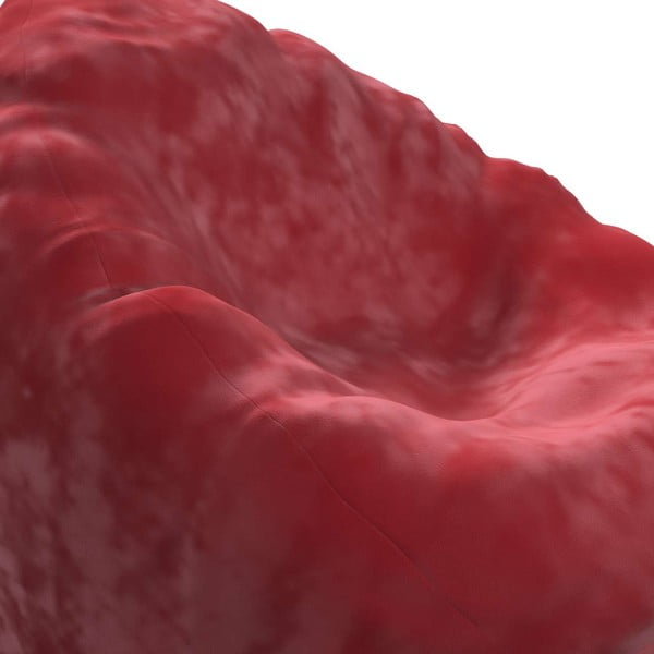 Sarkans sēžammaiss Posh Velvet – Yellow Tipi-image-1