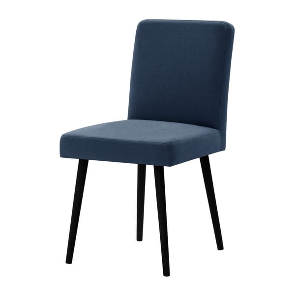 Zils krēsls ar melnām dižskābarža koka kājām Ted Lapidus Maison Fragrance