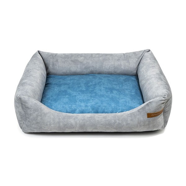 Zila/gaiši pelēka mājdzīvnieku gulta suņiem 85x105 cm SoftBED Eco XL – Rexproduct