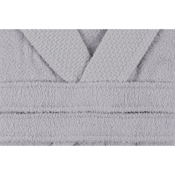 Pelēks kokvilnas halāts M izmēra Cappa – Foutastic-image-3