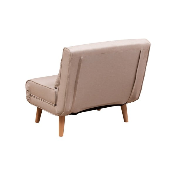 Krēmkrāsas atpūtas krēsls Folde – Artie-image-2