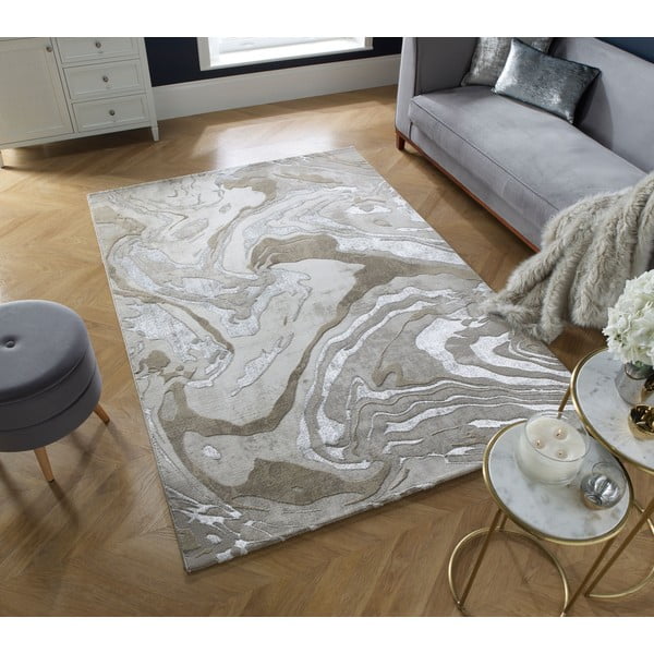 Bēšs paklājs 200x290 cm Marbled – Flair Rugs-image-1