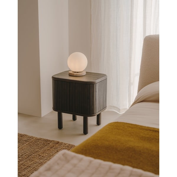 Tumši brūns naktsskapītis Mailen – Kave Home-image-1