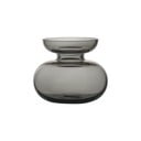 Gaiši pelēka stikla rokām darināta vāze (augstums 9 cm) Inu – Zone