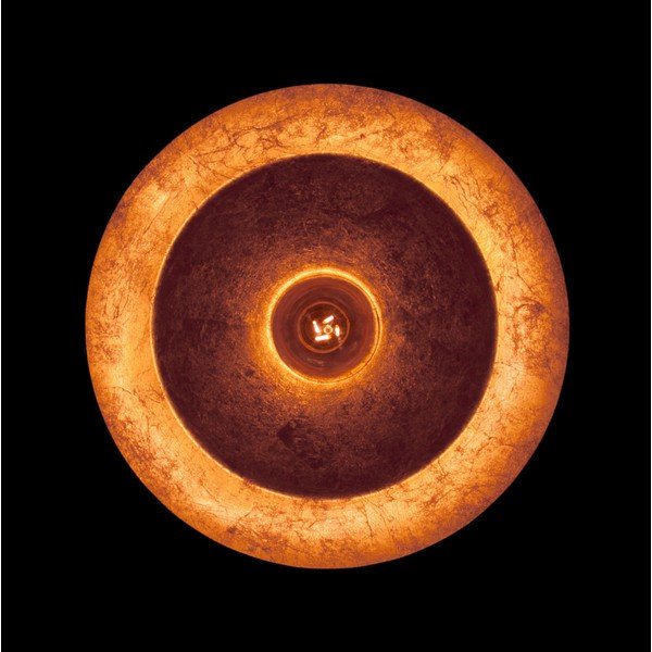 Balta sienas lampa ar vara krāsas detaļām Sotto Luce Cinco Basic, ⌀ 40 cm-image-3